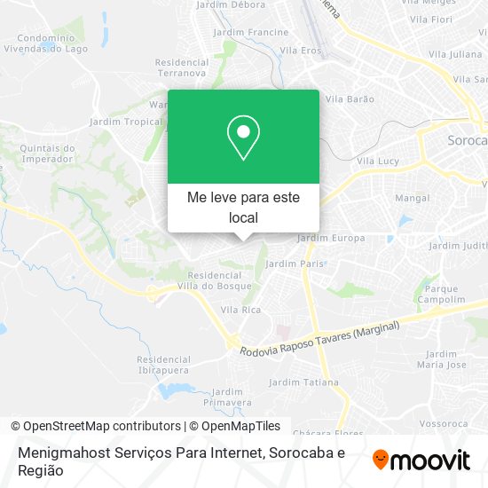 Menigmahost Serviços Para Internet mapa