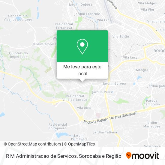 R M Administracao de Servicos mapa