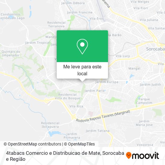 4tabacs Comercio e Distribuicao de Mate mapa