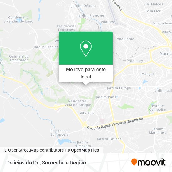 Delicias da Dri mapa