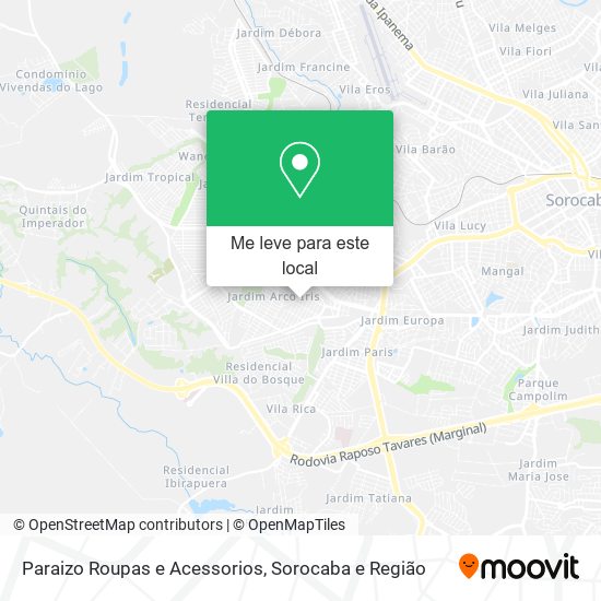 Paraizo Roupas e Acessorios mapa