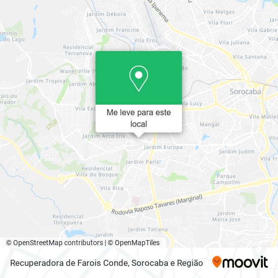 Recuperadora de Farois Conde mapa