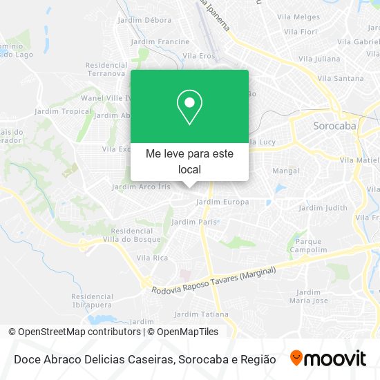 Doce Abraco Delicias Caseiras mapa