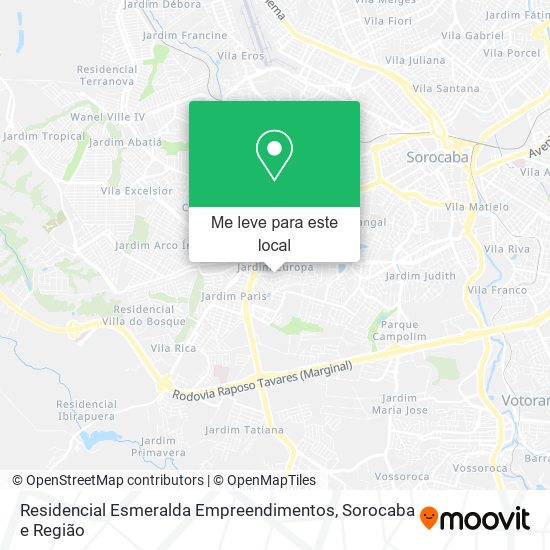 Residencial Esmeralda Empreendimentos mapa