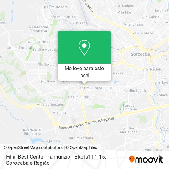 Filial Best Center Pannunzio - Bkbfs111-15 mapa