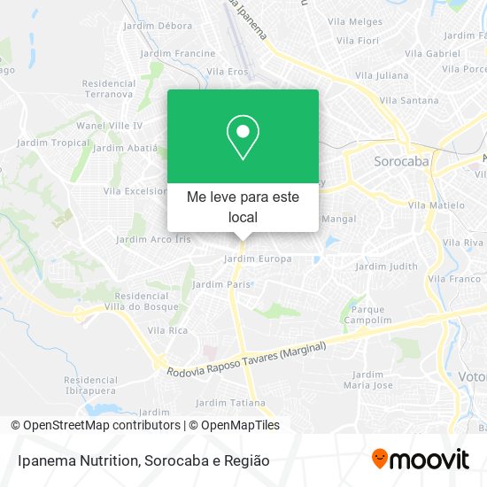 Ipanema Nutrition mapa