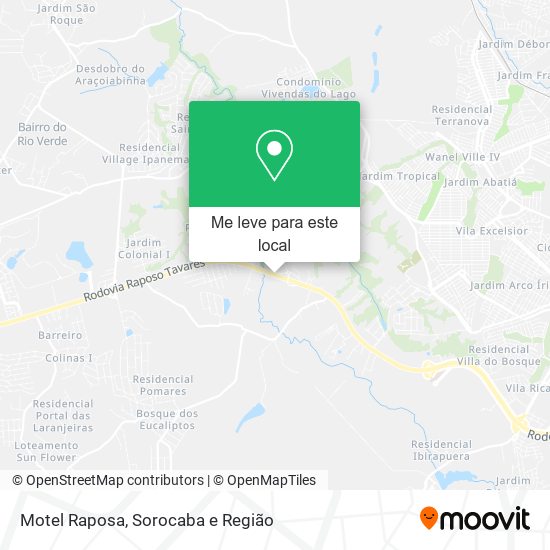 Motel Raposa mapa