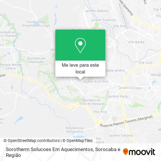 Sorotherm Solucoes Em Aquecimentos mapa