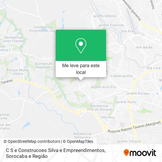 C S e Construcoes Silva e Empreendimentos mapa