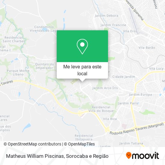 Matheus William Piscinas mapa