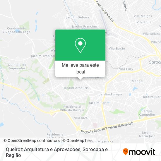 Queiroz Arquitetura e Aprovacoes mapa