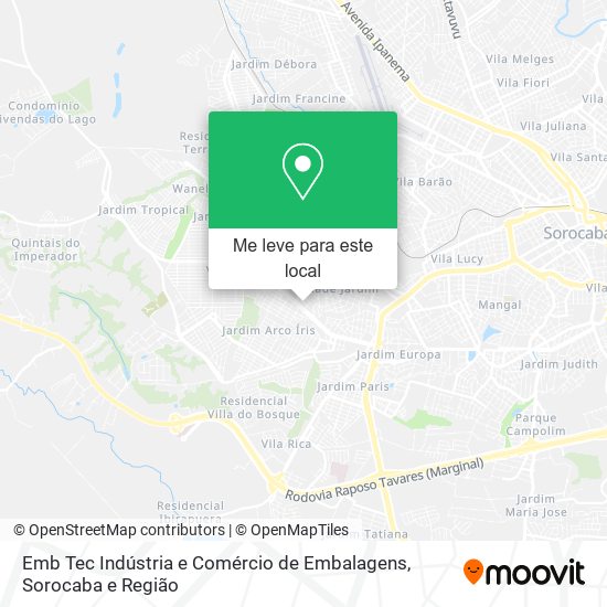 Emb Tec Indústria e Comércio de Embalagens mapa