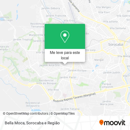 Bella Moca mapa