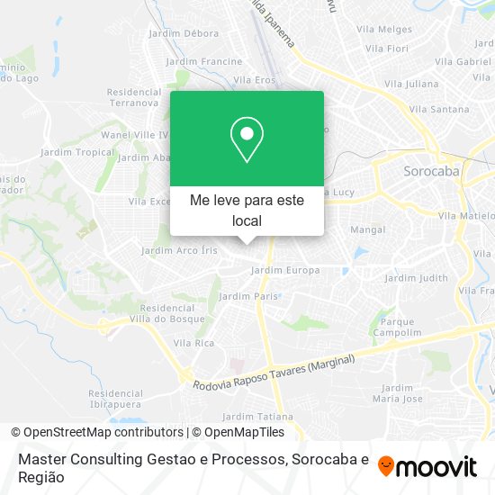 Master Consulting Gestao e Processos mapa