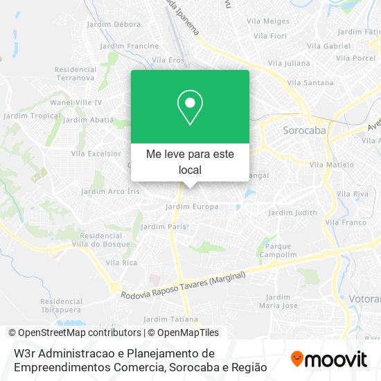 W3r Administracao e Planejamento de Empreendimentos Comercia mapa
