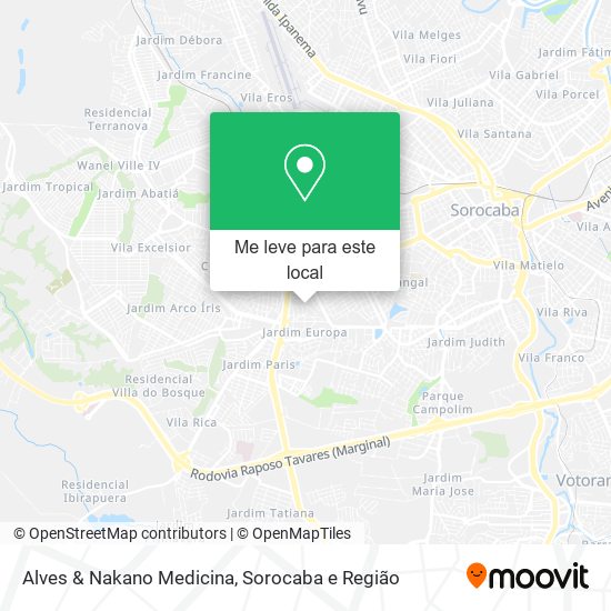 Alves & Nakano Medicina mapa