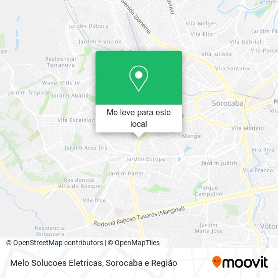 Melo Solucoes Eletricas mapa