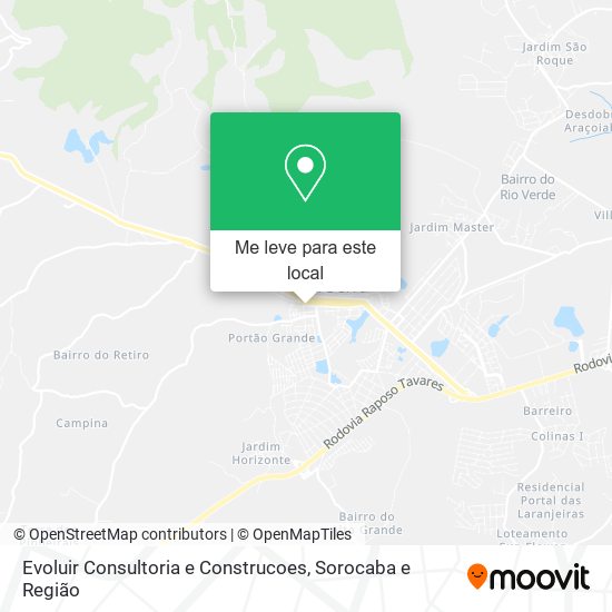 Evoluir Consultoria e Construcoes mapa