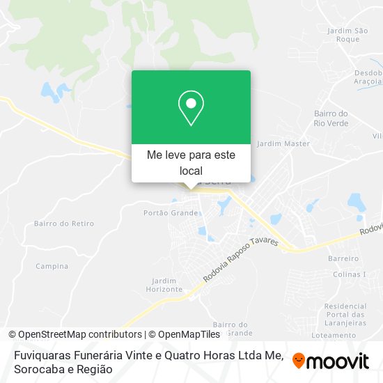 Fuviquaras Funerária Vinte e Quatro Horas Ltda Me mapa