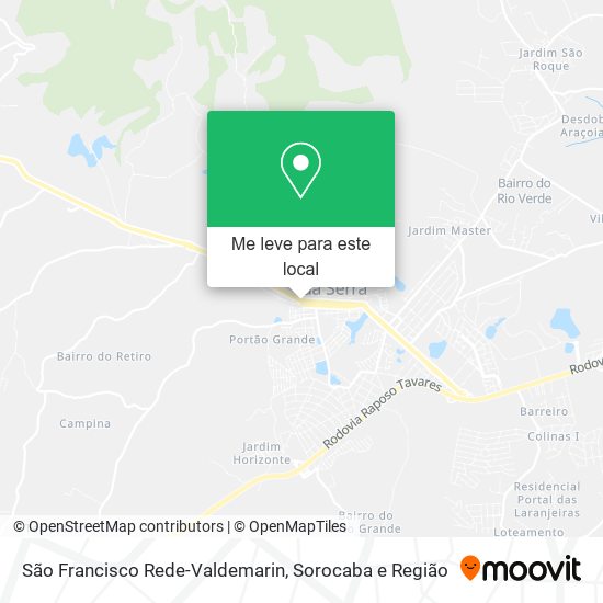 São Francisco Rede-Valdemarin mapa