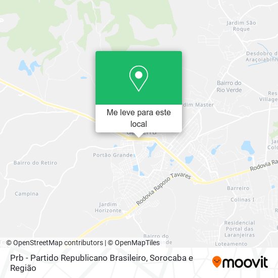 Prb - Partido Republicano Brasileiro mapa