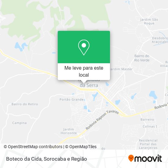 Boteco da Cida mapa