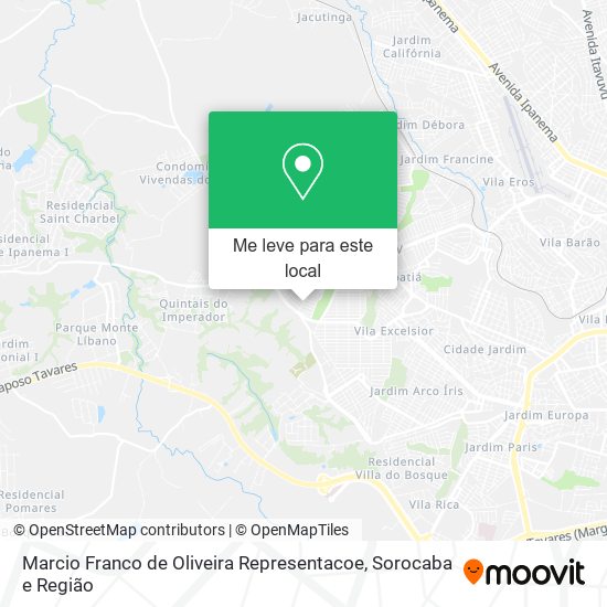 Marcio Franco de Oliveira Representacoe mapa