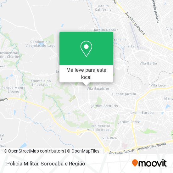 Polícia Militar mapa