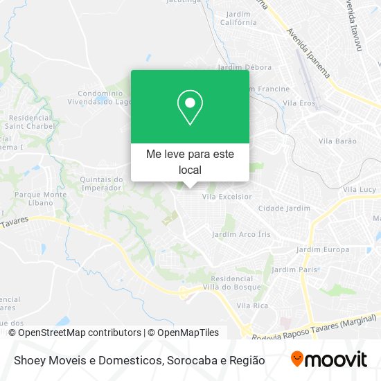Shoey Moveis e Domesticos mapa