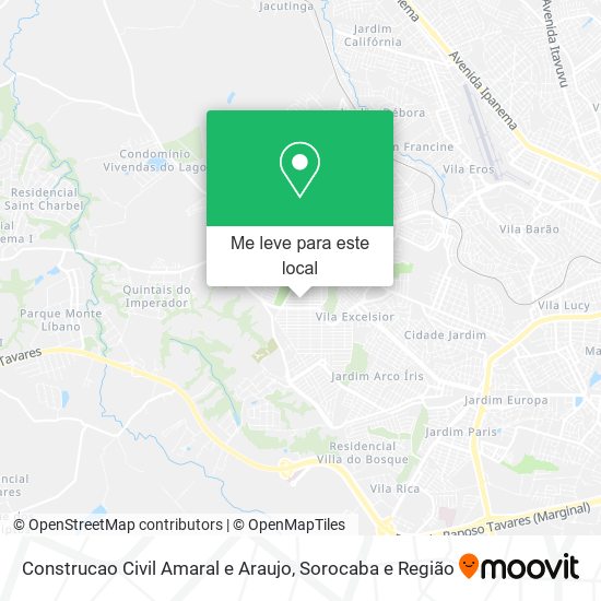 Construcao Civil Amaral e Araujo mapa