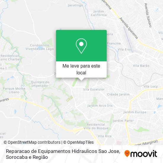 Reparacao de Equipamentos Hidraulicos Sao Jose mapa