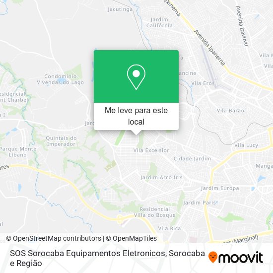 SOS Sorocaba Equipamentos Eletronicos mapa