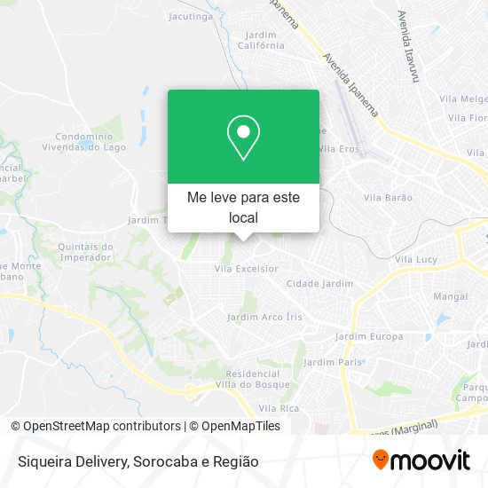 Siqueira Delivery mapa