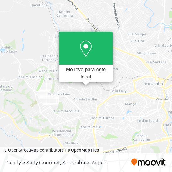 Candy e Salty Gourmet mapa