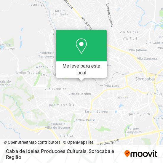 Caixa de Ideias Producoes Culturais mapa