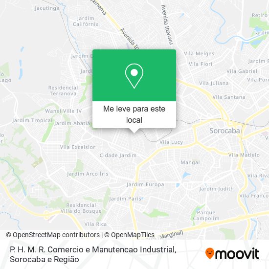 P. H. M. R. Comercio e Manutencao Industrial mapa