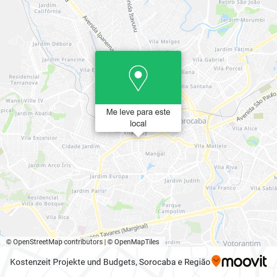 Kostenzeit Projekte und Budgets mapa