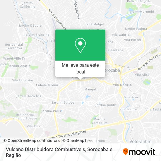 Vulcano Distribuidora Combustíveis mapa