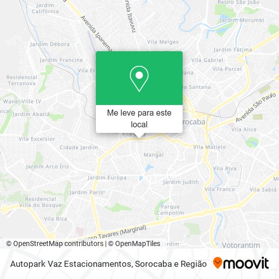 Autopark Vaz Estacionamentos mapa