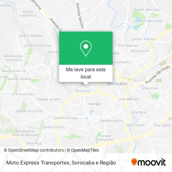 Moto Express Transportes mapa