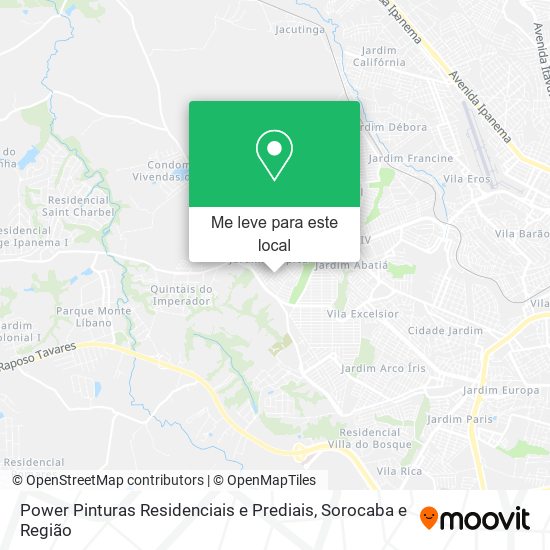 Power Pinturas Residenciais e Prediais mapa