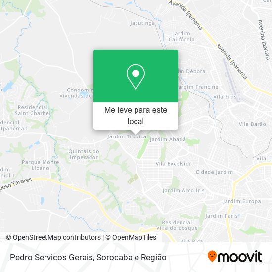 Pedro Servicos Gerais mapa