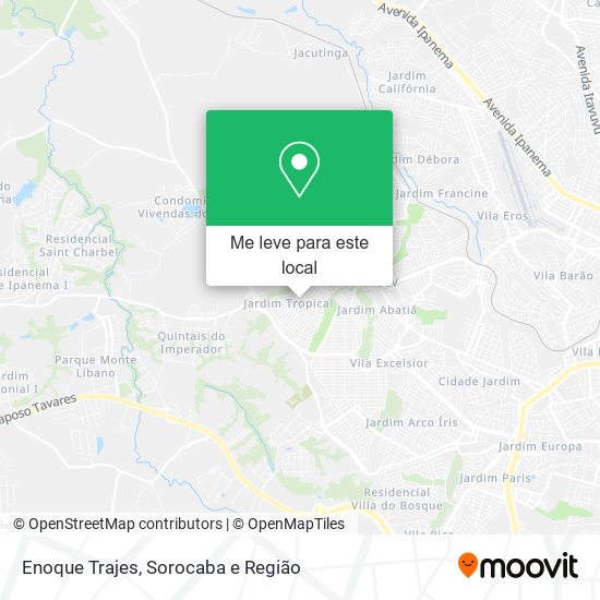 Enoque Trajes mapa