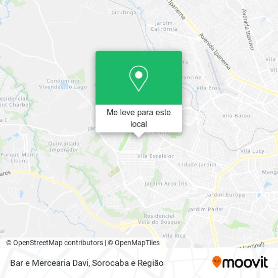 Bar e Mercearia Davi mapa