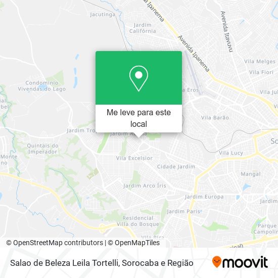 Salao de Beleza Leila Tortelli mapa