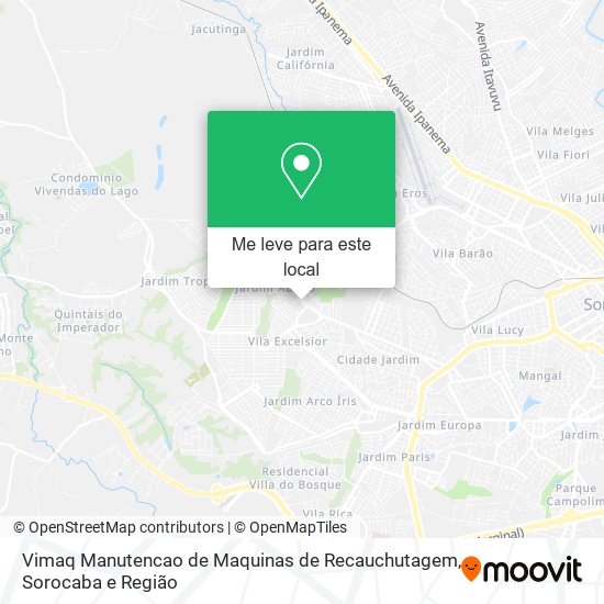 Vimaq Manutencao de Maquinas de Recauchutagem mapa