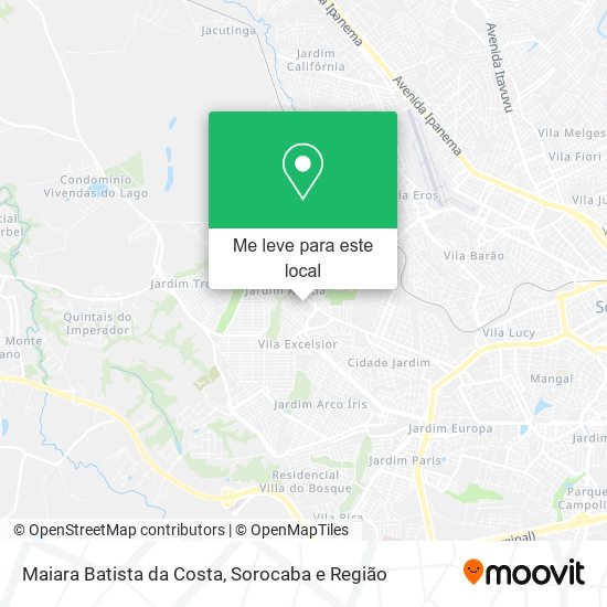 Maiara Batista da Costa mapa