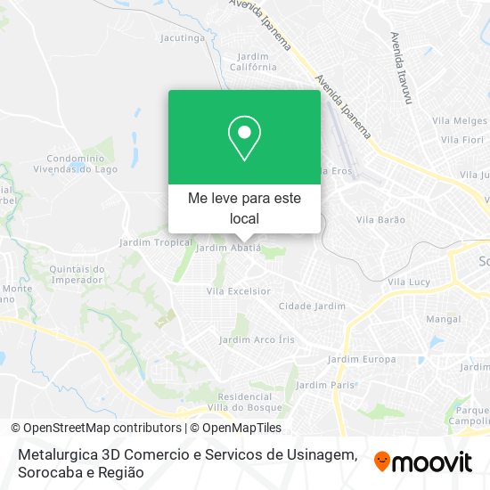 Metalurgica 3D Comercio e Servicos de Usinagem mapa