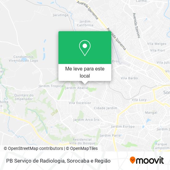 PB Serviço de Radiologia mapa