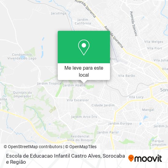 Escola de Educacao Infantil Castro Alves mapa